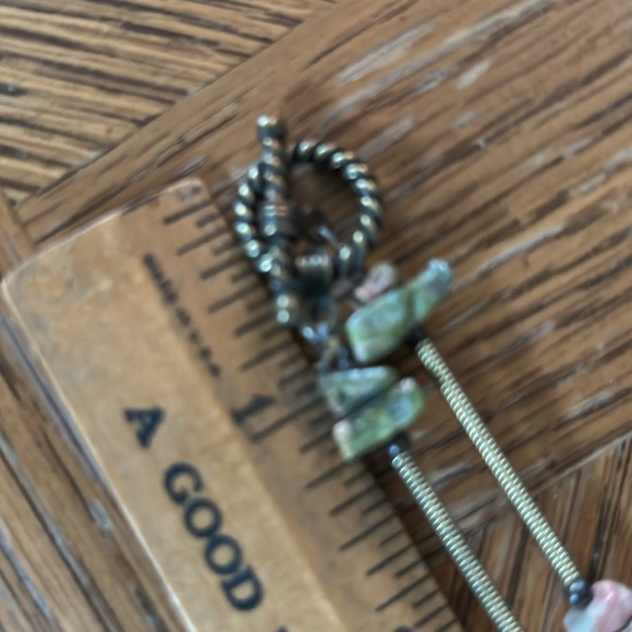 Vintage Glass & Stone Beaded Necklace - Picture 8 of 8